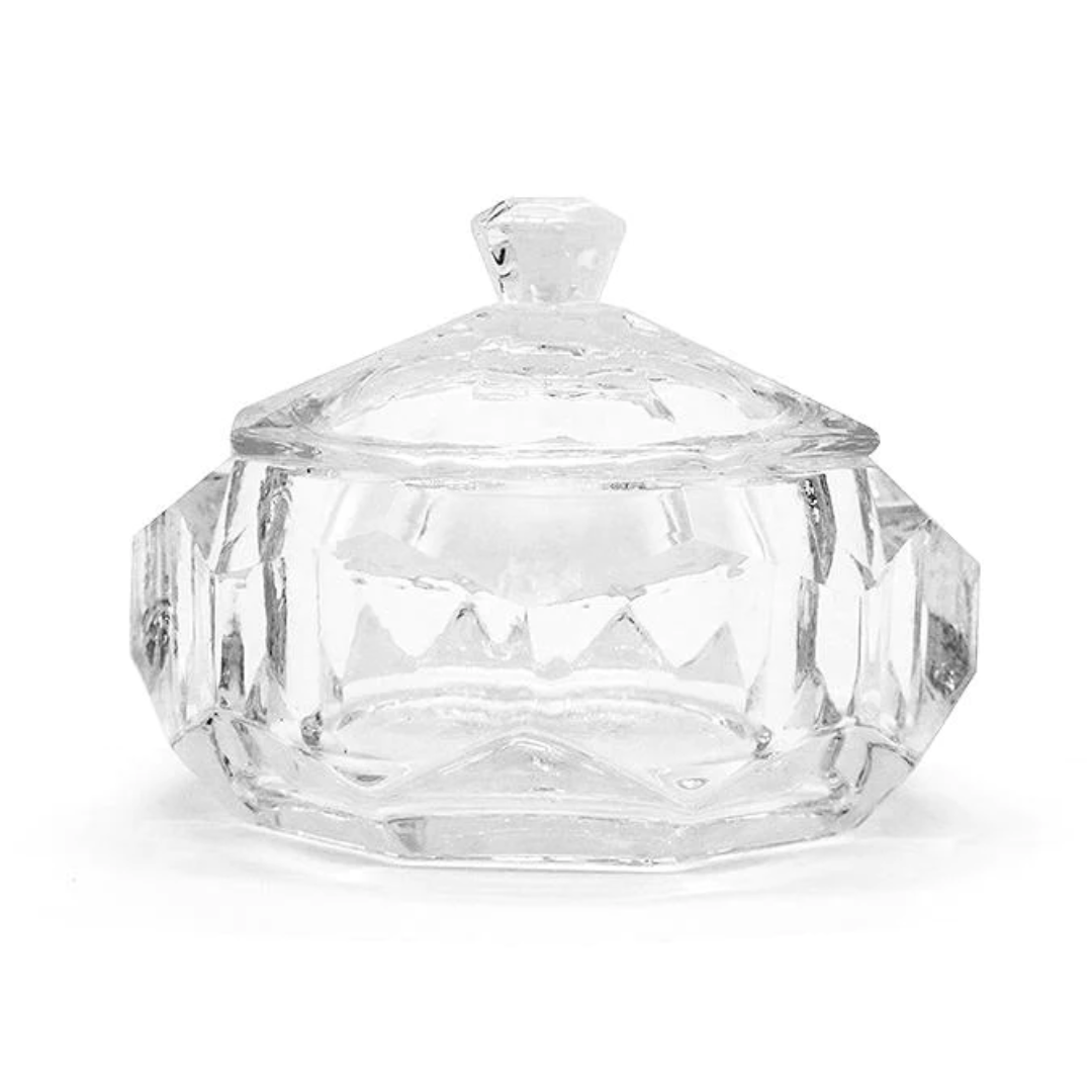 Round Glass Dappen Dish With Lid