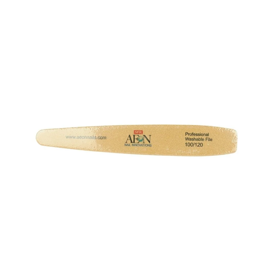 AEON Nail Files 100/120 25pcs Gold - Egg Shape