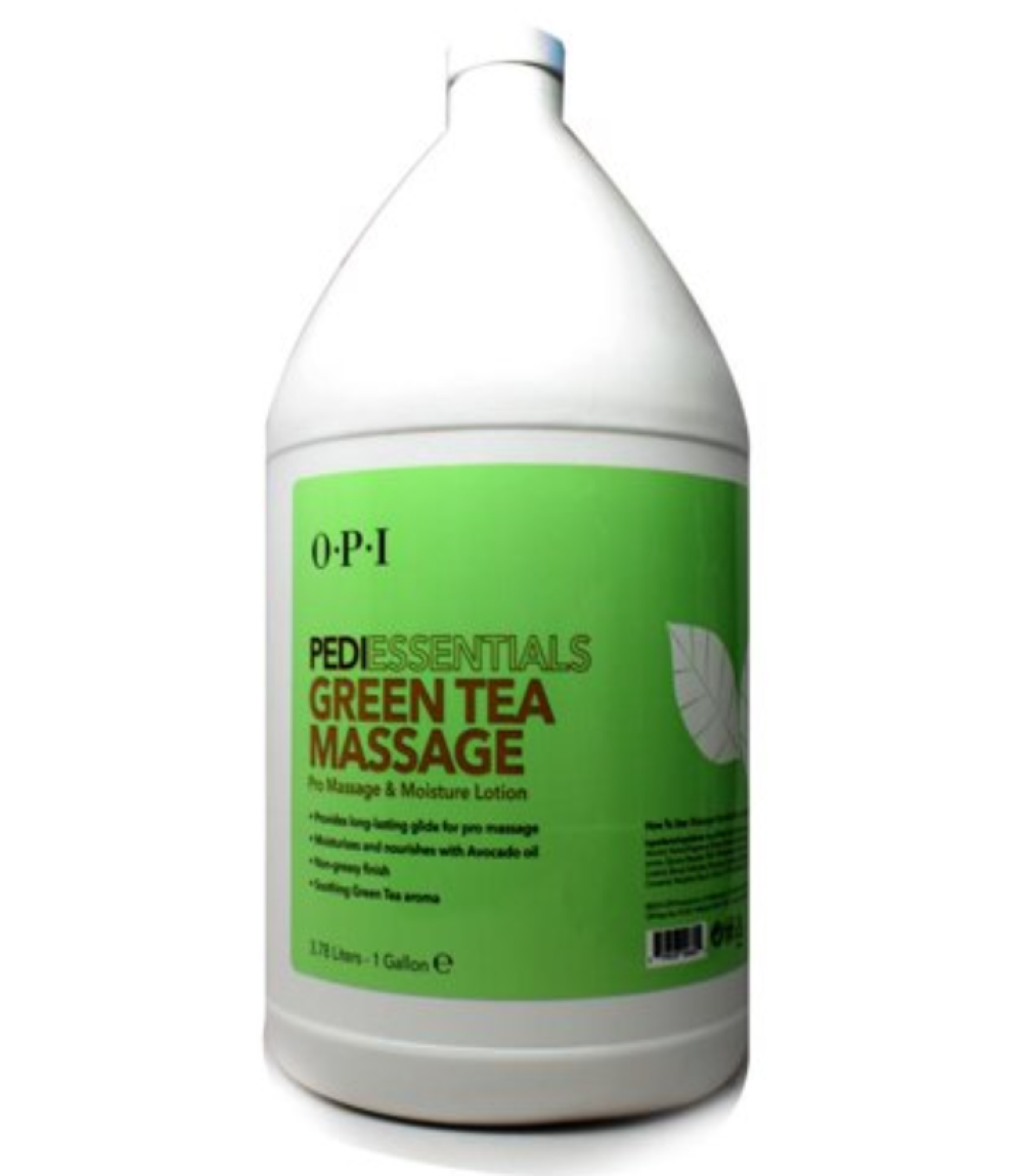 OPI PediEssentials Green Tea Massage & Moisture Lotion - 1gallon