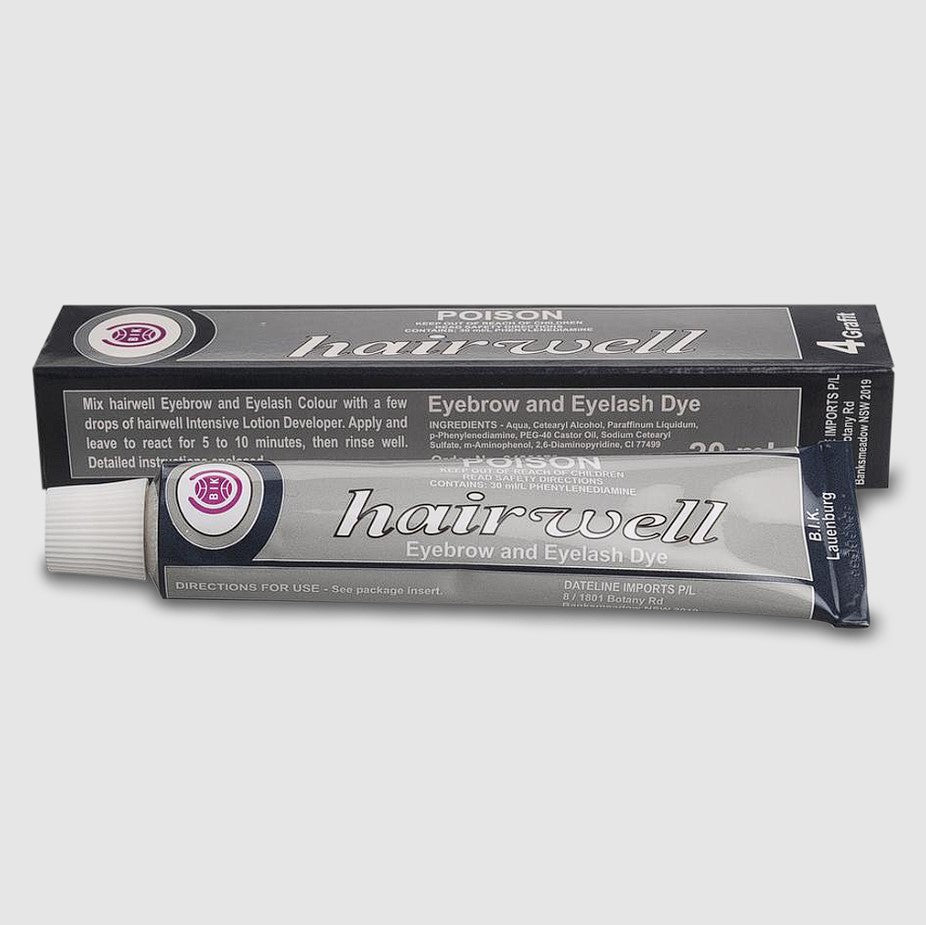 Hairwell Eyelash And Eyebrow Tint - 4 Graphite 20ml