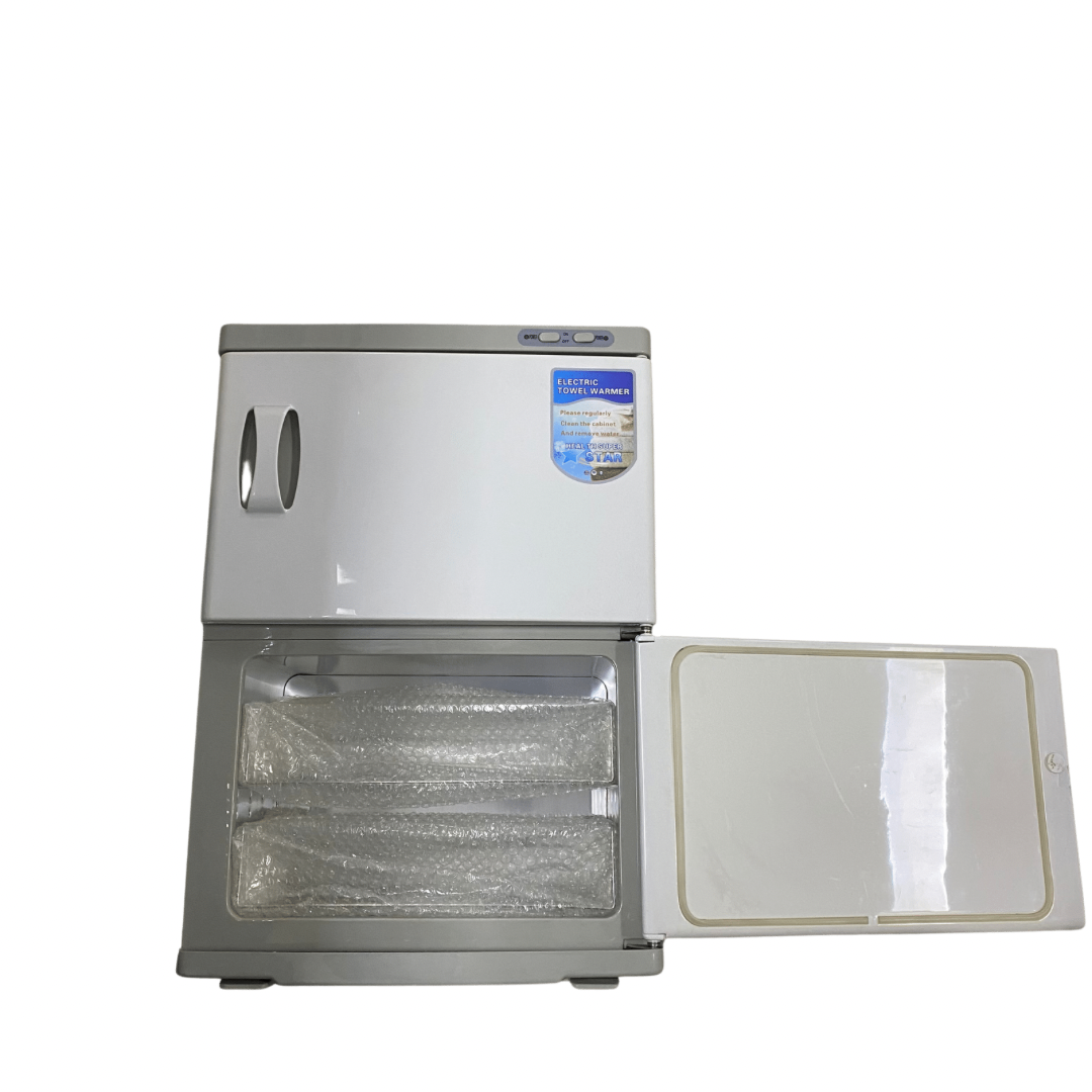 46l XXL Dual 4 Rack Hot Towel Warmer UV Sterilizer Cabinet