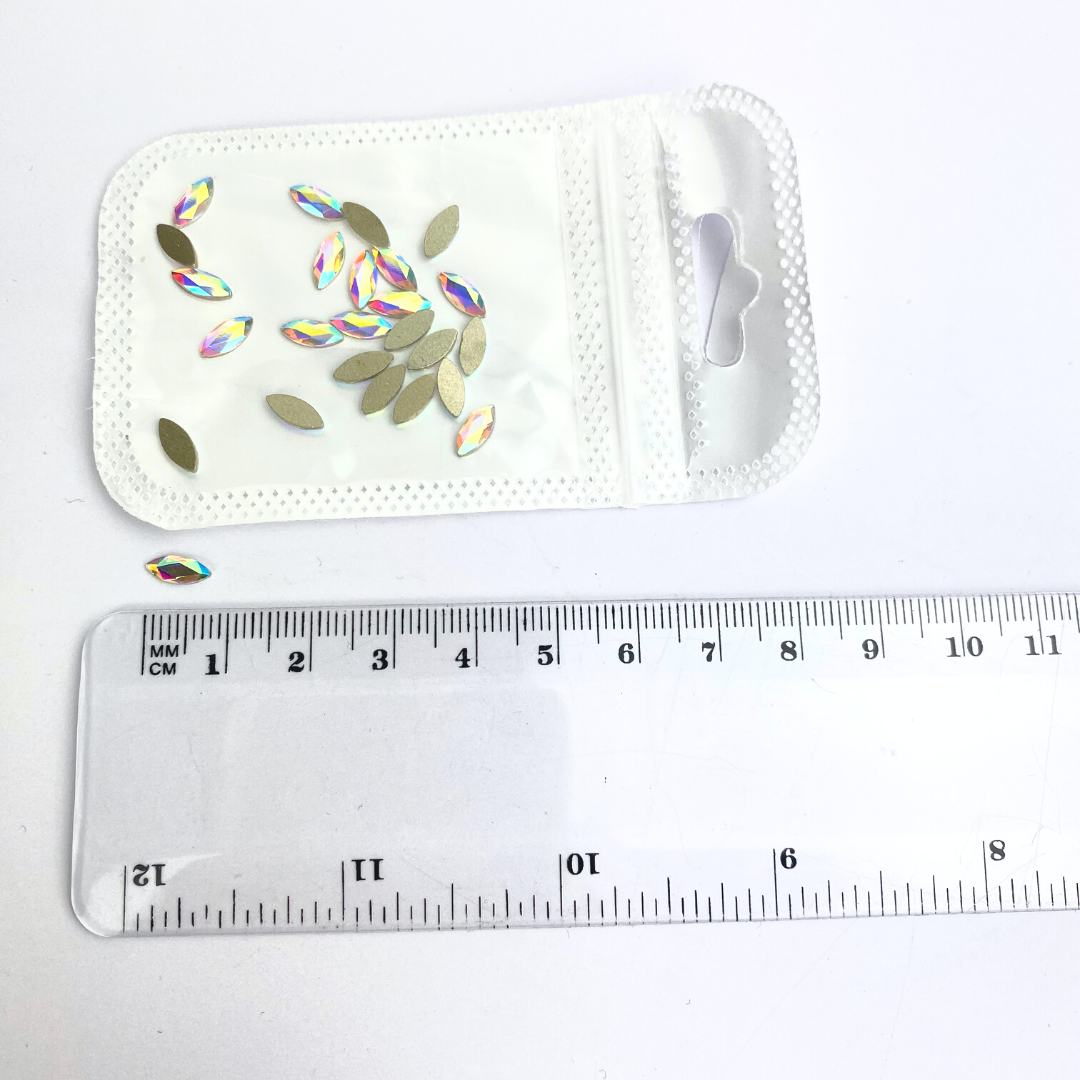 Flat Top Oval Rhinestone - #112