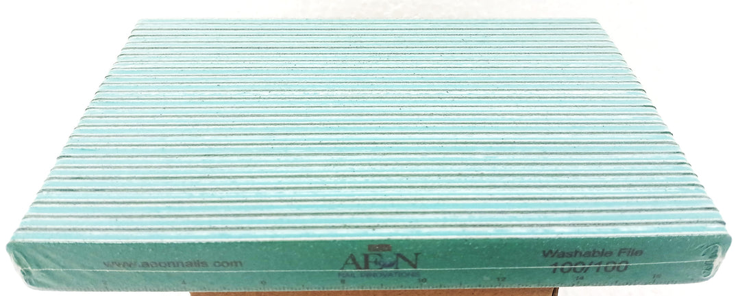 AEON Nail Files 100/100 Green - 25 pcs