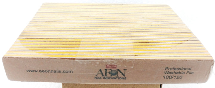 AEON Nail Files 100/120 Large Gold - 25 pcs