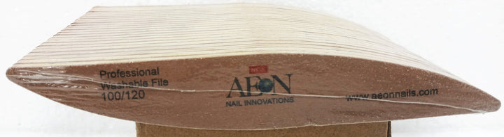 AEON Nail Files 100/120 Gold - Curve - 25 pcs