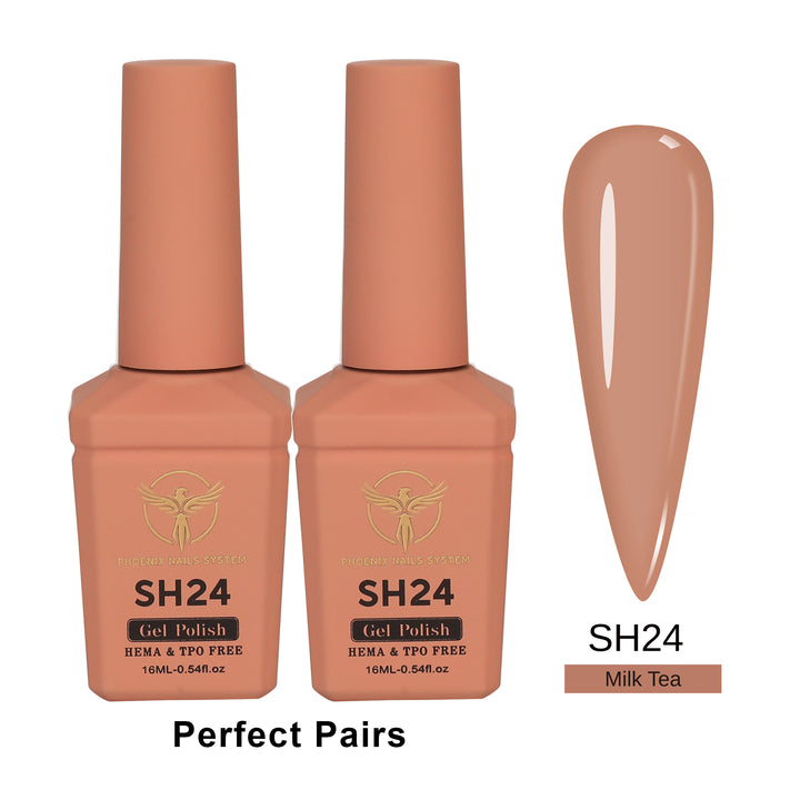 Phoenix - Sheer Gel Polish Collection 24 Colors (48 bottles)