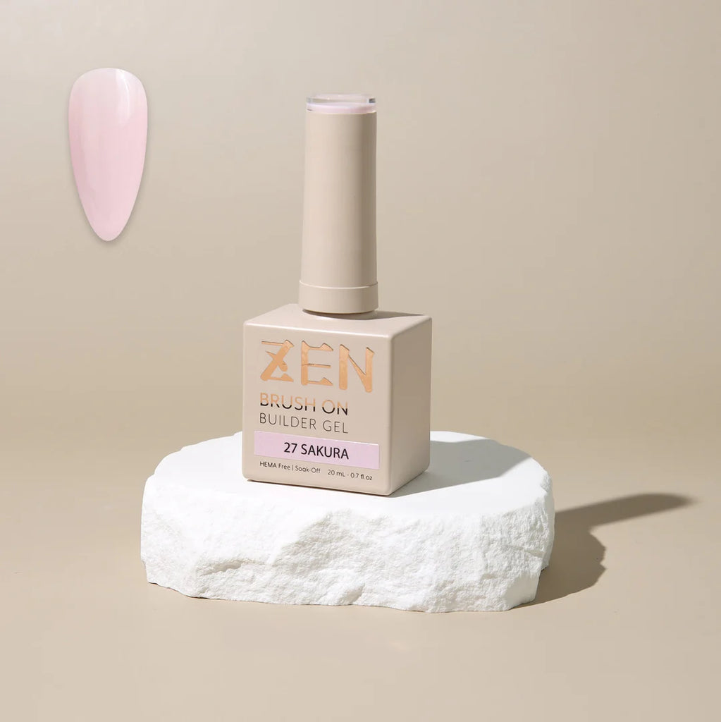 CRE+ ON GEL フェイスジェル KAZEN | BRUSH ON BUILDER GEL NO.27 Sakura – Oz Nails & Beauty Supply