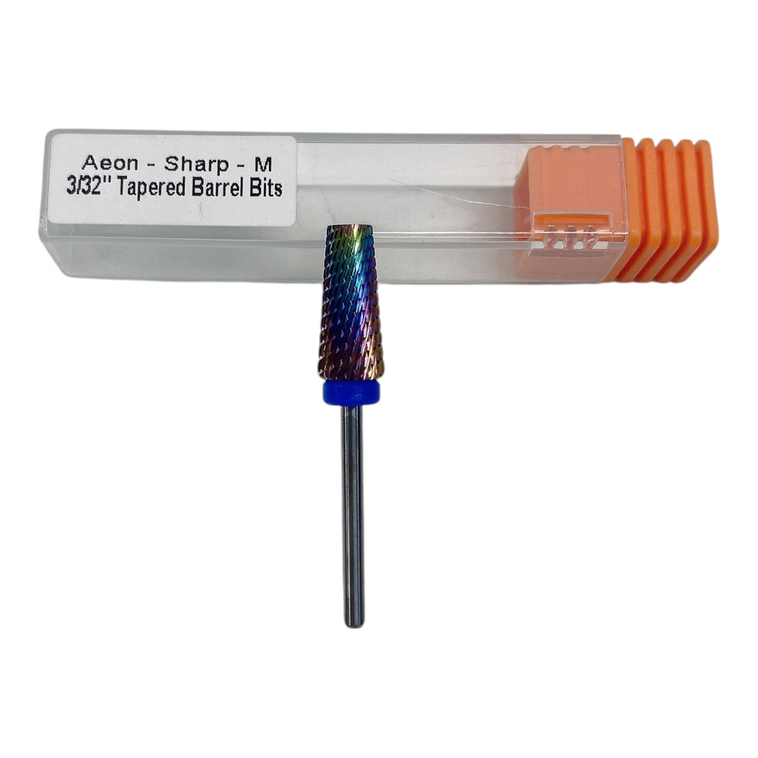 3/32 - Aeon - Sharp - Tapered Barrel Bits - Rainbow