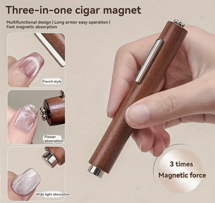 3 in 1 Magnetic Cigar For Cat Eyes Magnetic Gel Polish