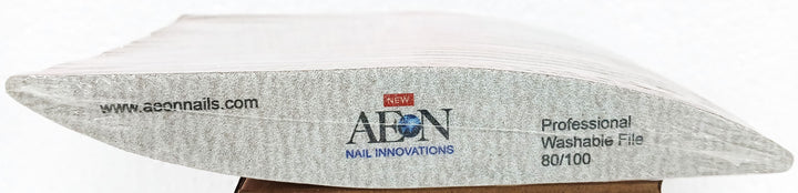 AEON Nail Files 80/100 White - Curve - 25 pcs