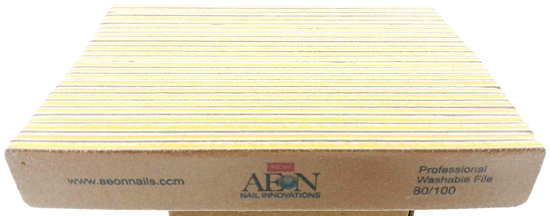 AEON Nail Files 80/100 Large Gold - 25 pcs