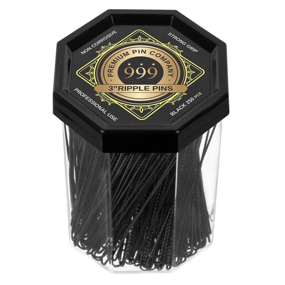 999 - DATELINE IMPORTS RIPPLE PINS 3" - Black 250pcs