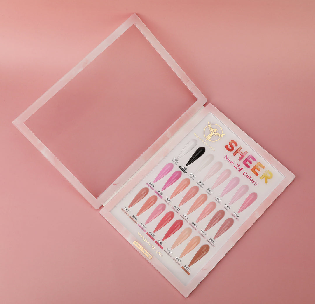 Phoenix - Sheer Gel Polish Collection 24 Colors (48 bottles)