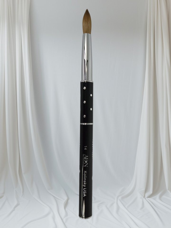 AEON - Acrylic Kolinsky USA Nail Brush (Black)