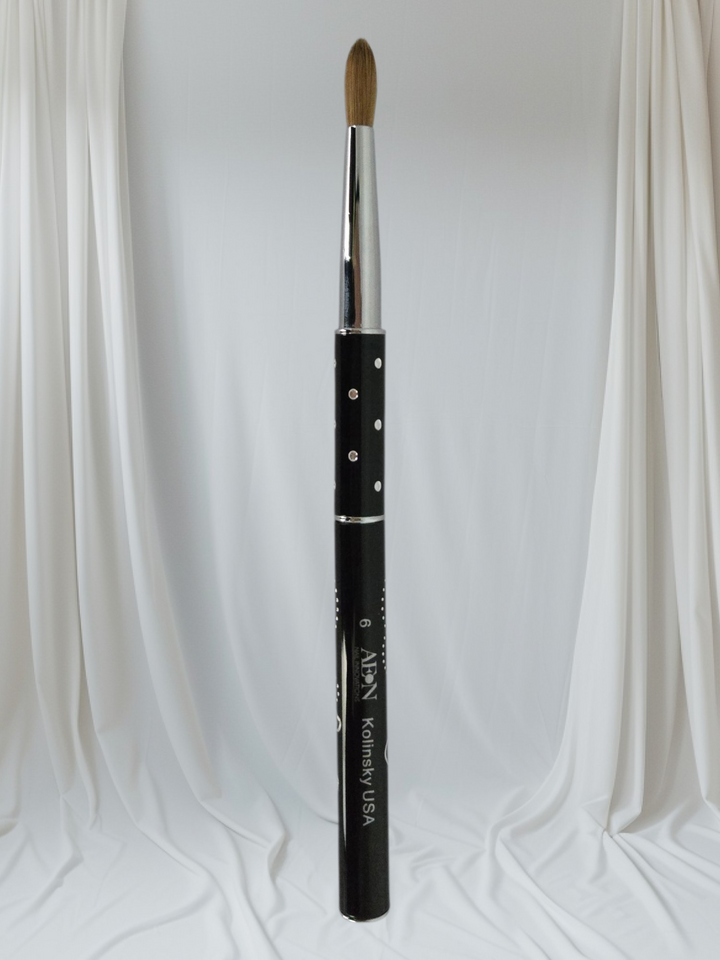 AEON - Acrylic Kolinsky USA Nail Brush (Black)