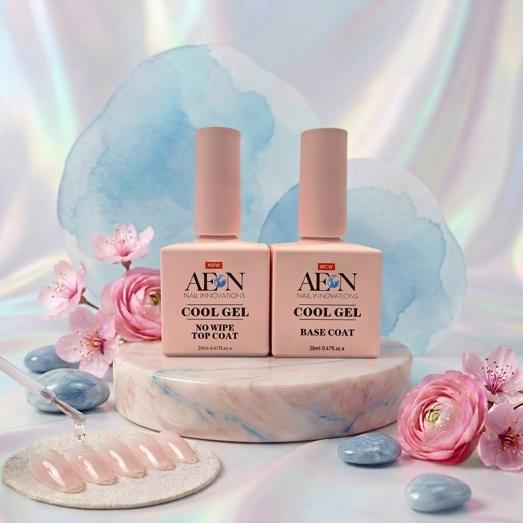AEON - COOL GEL -  BASE COAT + TOP COAT DUO - 20mlx20ml
