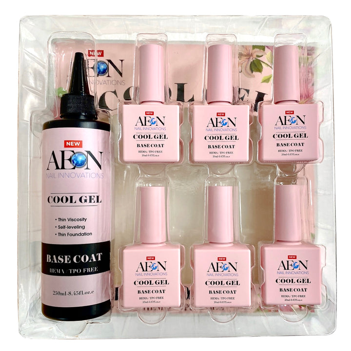 AEON - COOL GEL HEMA/ TPO FREE - Base Coat Kit ( 250ml + 6x20ml )