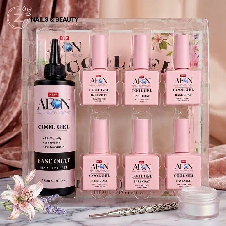AEON - COOL GEL HEMA/ TPO FREE - Base Coat Kit ( 250ml + 6x20ml )