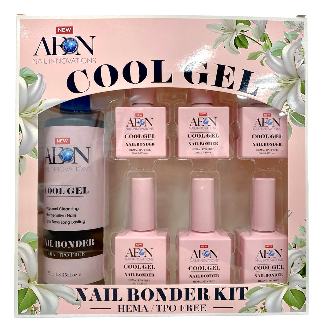 AEON - COOL GEL HEMA/ TPO FREE - Nail Bonder Kit ( 250ml + 6x20ml )
