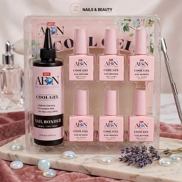 AEON - COOL GEL HEMA/ TPO FREE - Nail Bonder Kit ( 250ml + 6x20ml )