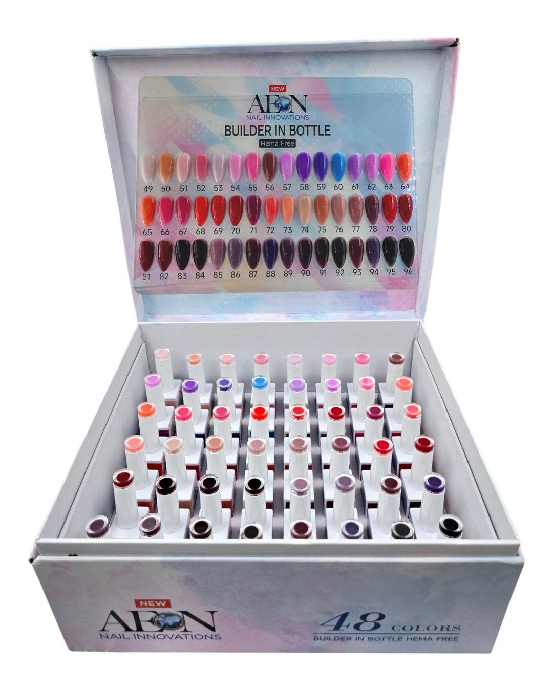 AEON Builder Gel In a Bottle (HEMA FREE) 48 Colours Complete Set
Success
