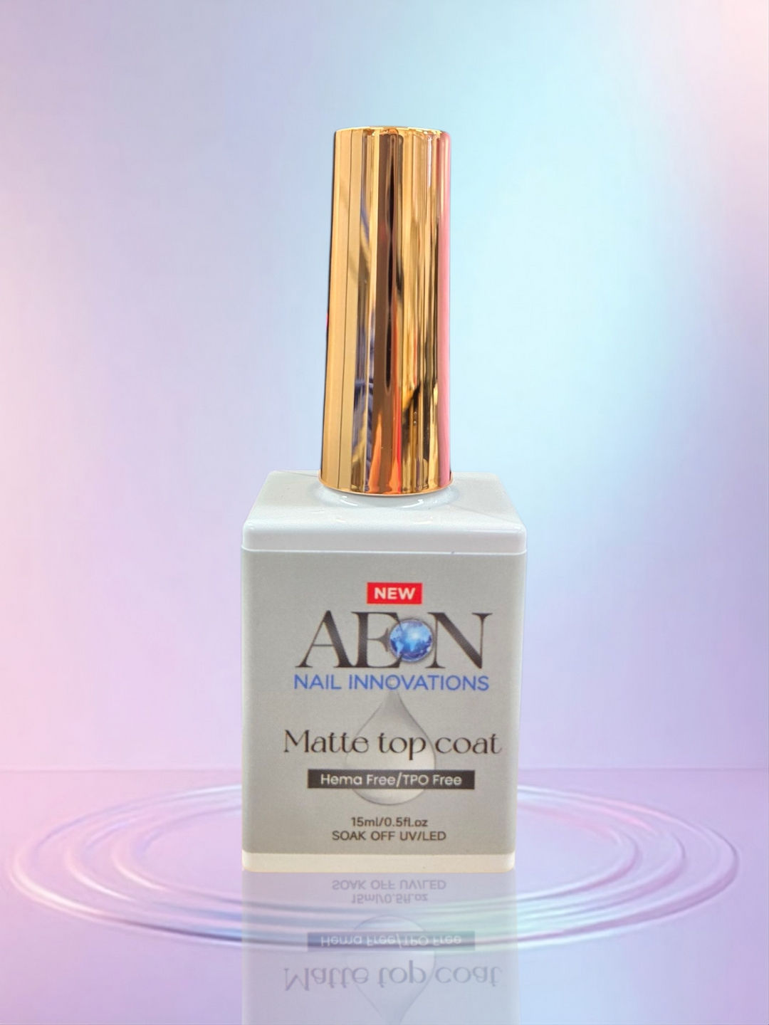 AEON Matte Gel Top Coat Hema Free 0.5oz
