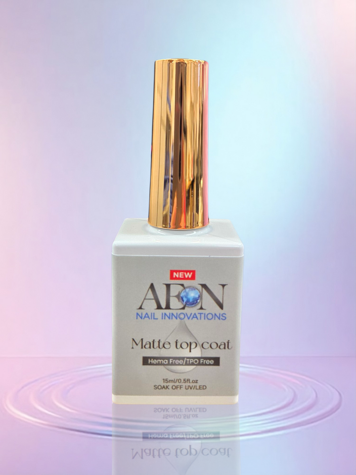 AEON Matte Gel Top Coat Hema Free 0.5oz