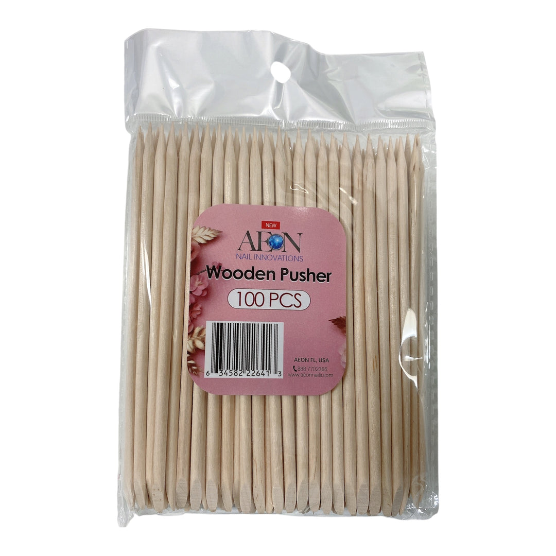 Aeon - Wooden Cuticle Pusher (100pcs) - Long