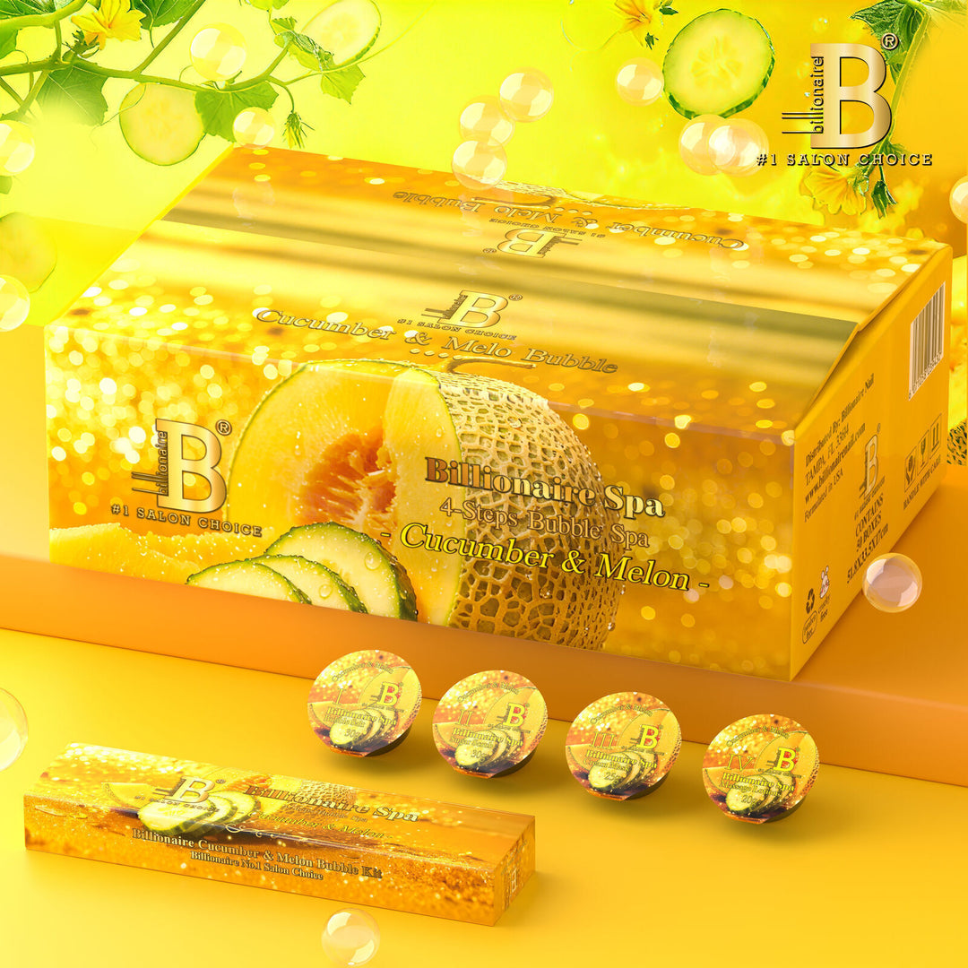 Billionaire - Spa Bubble Deluxe Pedicure Kit - Cucumber &amp; Melon - 4 steps