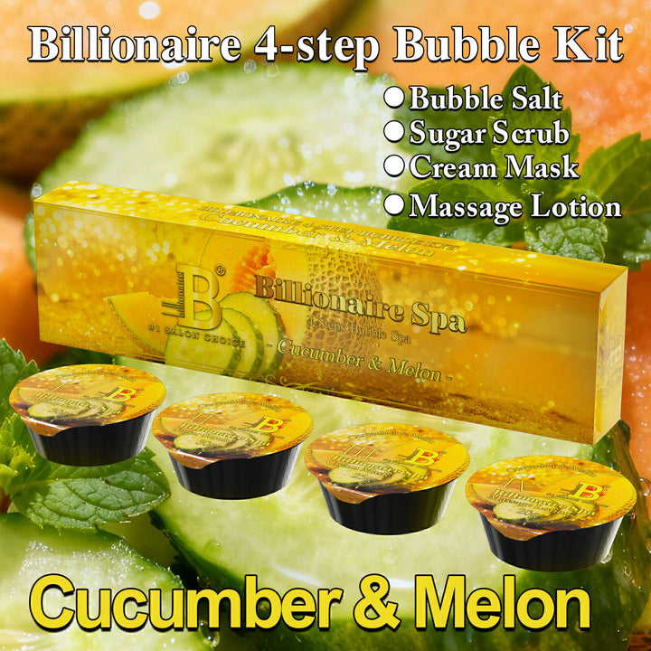Billionaire - Spa Bubble Deluxe Pedicure Kit - Cucumber &amp; Melon - 4 steps
