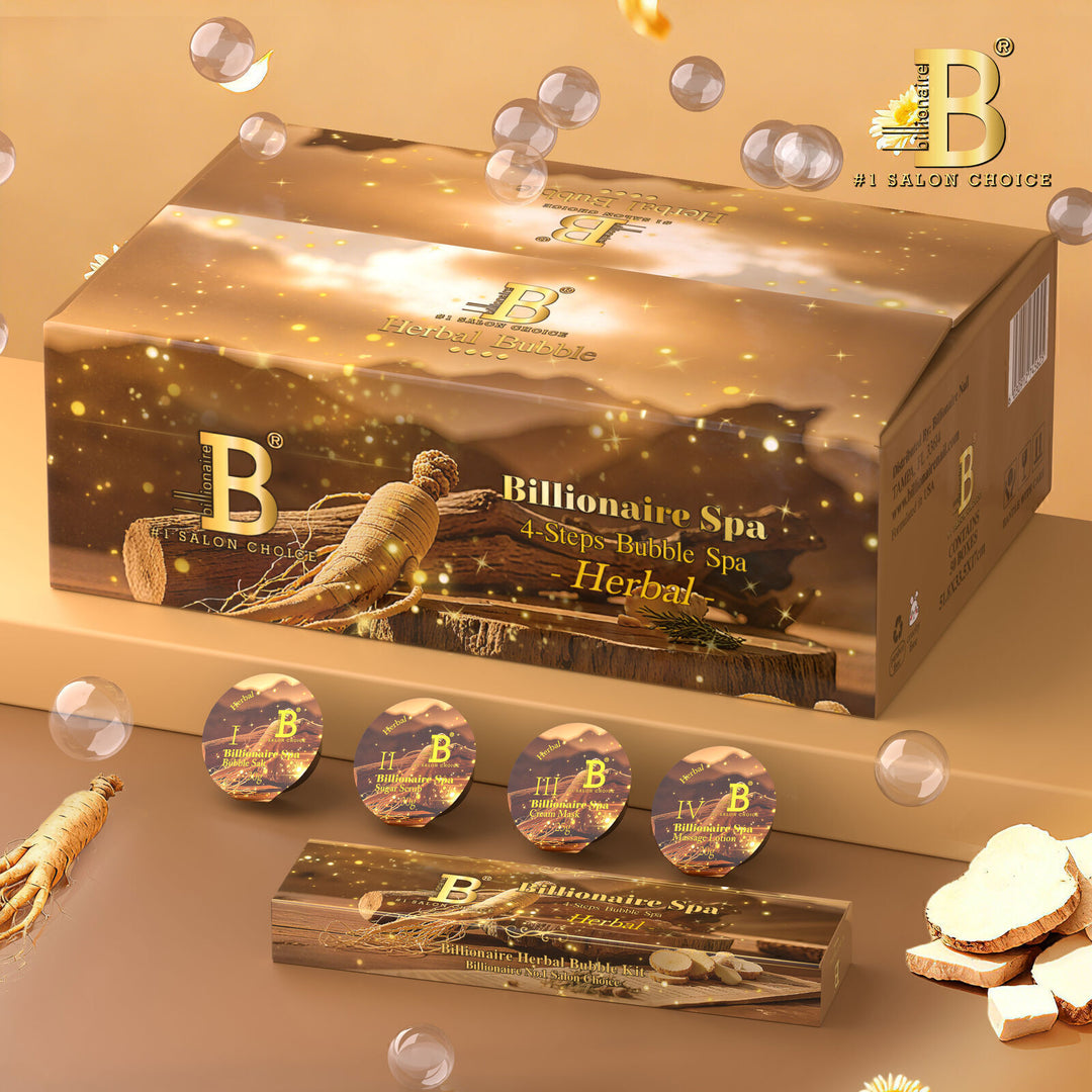 Billionaire - Spa Bubble Deluxe Pedicure Kit - Herbal - 4 steps