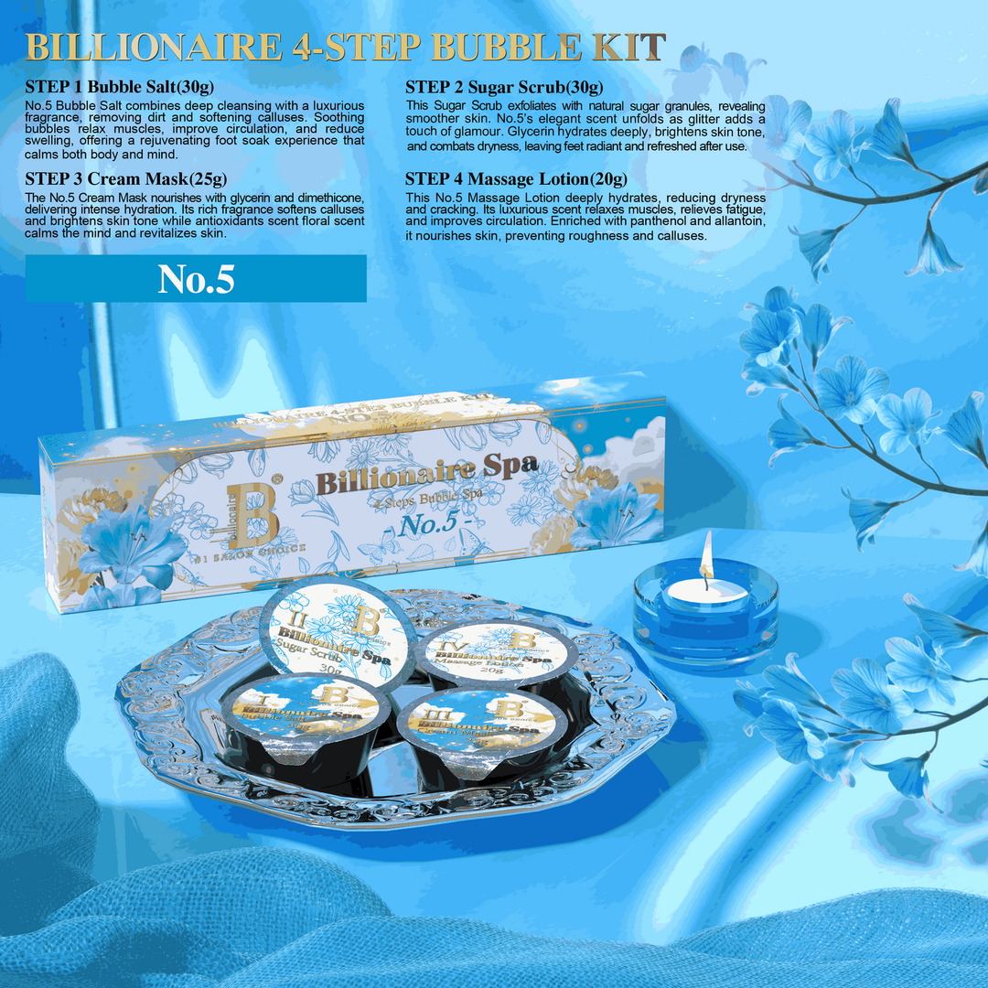 Billionaire Spa Bubble Kit  - No.5 - 4 steps