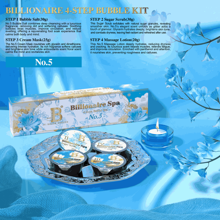 Billionaire Spa Bubble Kit  - No.5 - 4 steps