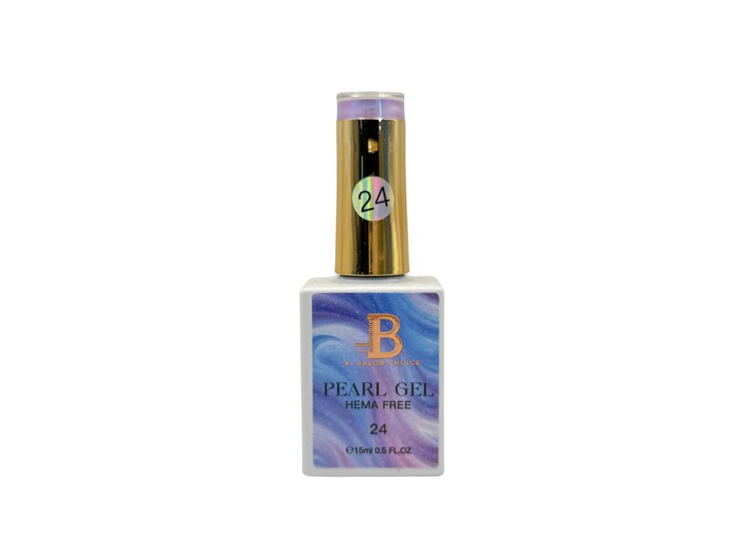 Billionaire Pearl Gel Nails Polish - Hema Free 24 15ml