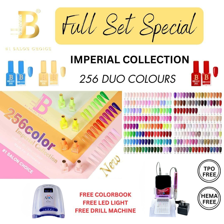 Billionaire - Imperial Collection Duo Gel Full Set 256 Colors