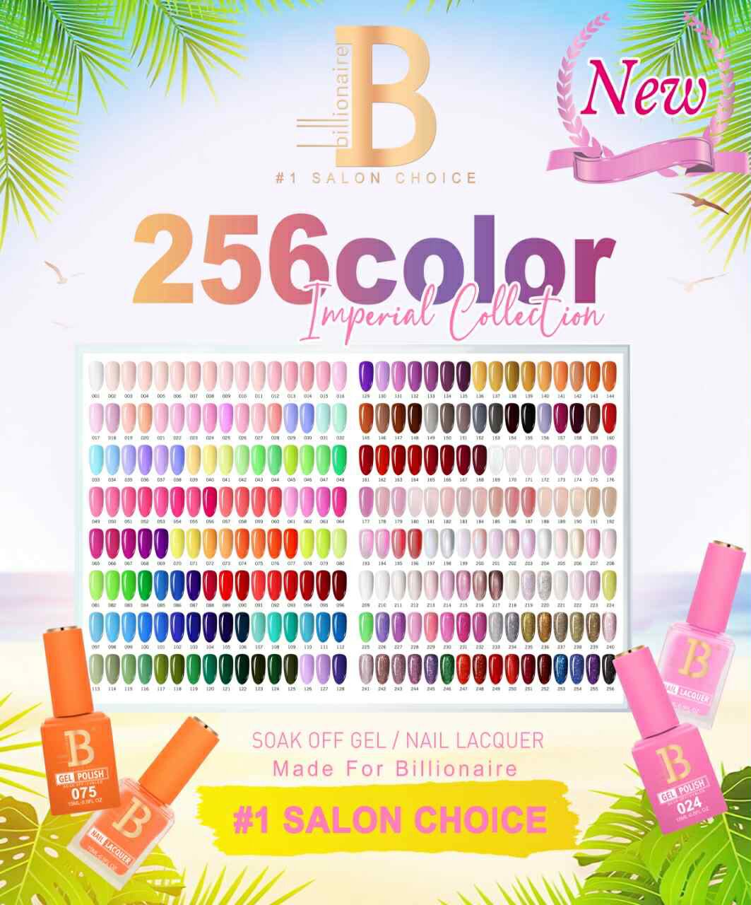 Billionaire - Imperial Collection Duo Gel Full Set 256 Colors
