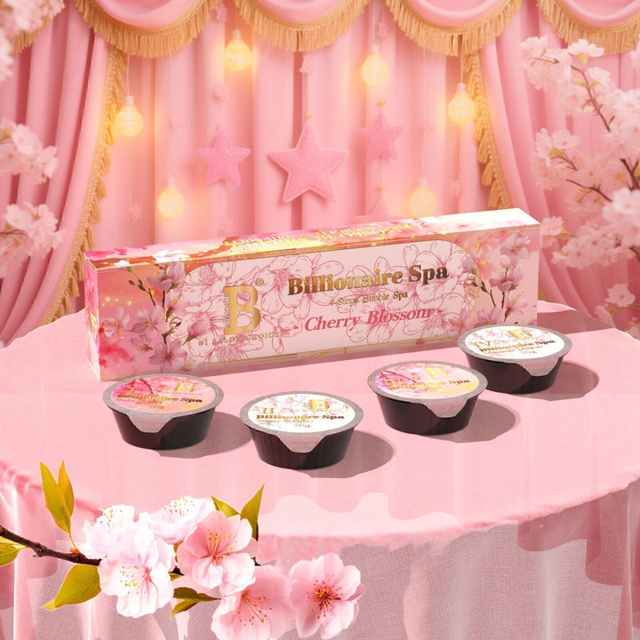 Billionaire - Spa Bubble Deluxe Pedicure Kit - Cherry Blossom - 4 steps