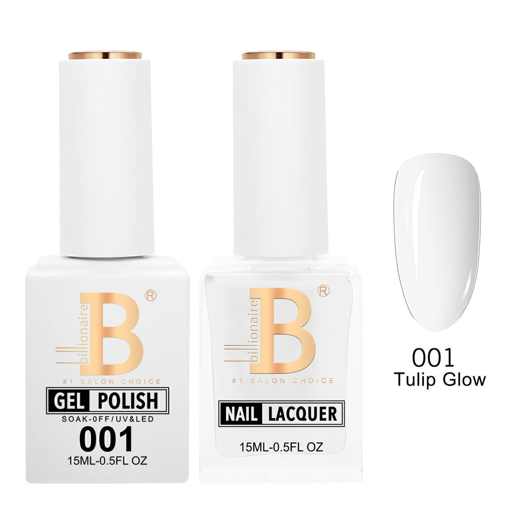 Billionaire 001 Super White - Imperial Collection Gel &amp; Lacquer Duo 15ml