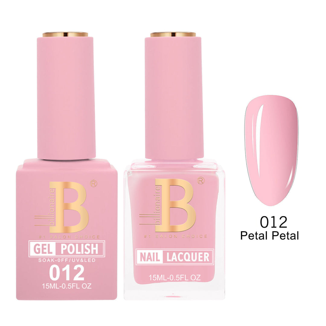 Billionaire 012 Petal Petal - Imperial Collection Gel &amp; Lacquer Duo 15ml