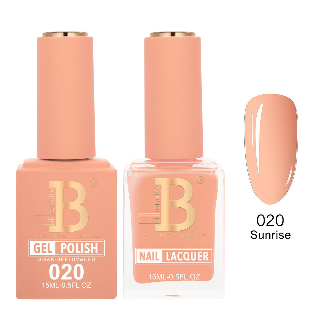 Billionaire 020 Sunrise - Imperial Collection Gel &amp; Lacquer Duo 15ml