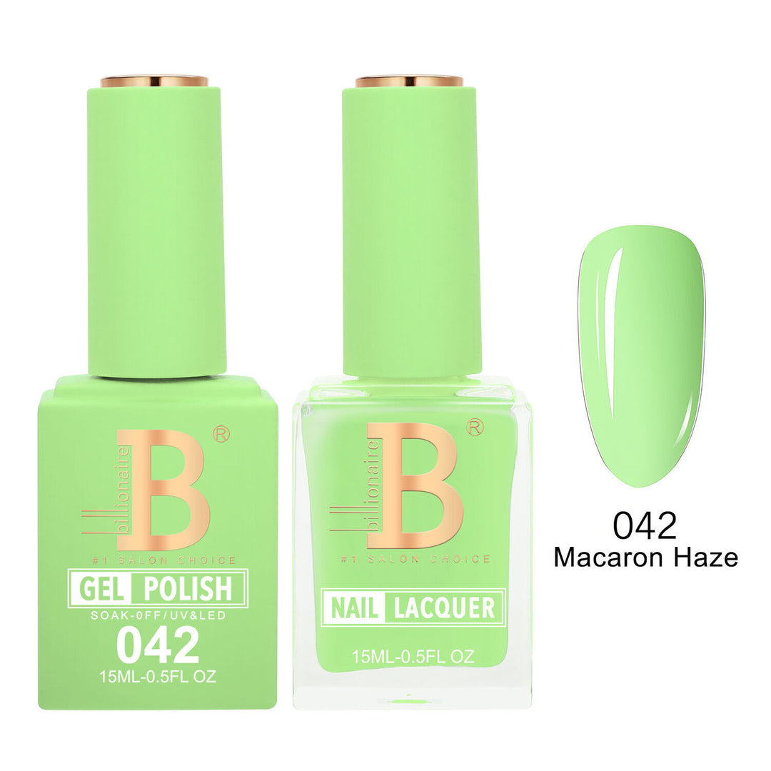 Billionaire 042 Macaron Haze - Imperial Collection Gel &amp; Lacquer Duo 15ml