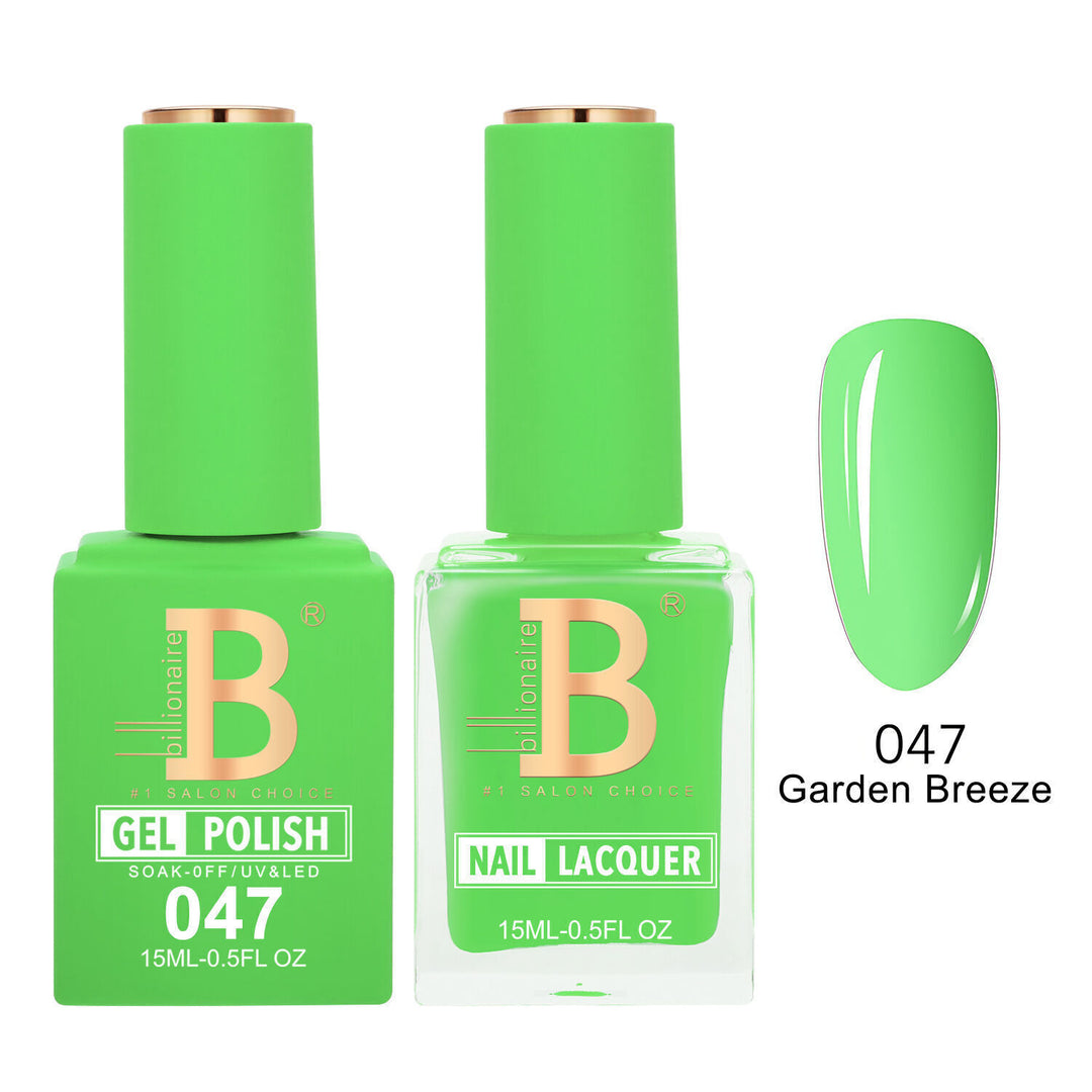 Billionaire 047 Garden Breeze - Imperial Collection Gel &amp; Lacquer Duo 15ml
