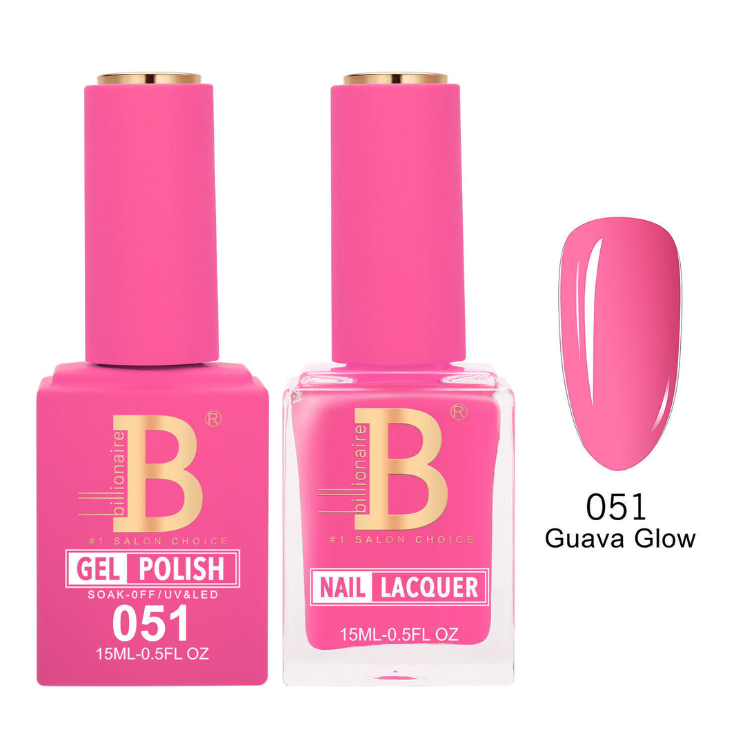Billionaire 051 Guava Glow - Imperial Collection Gel &amp; Lacquer Duo 15ml