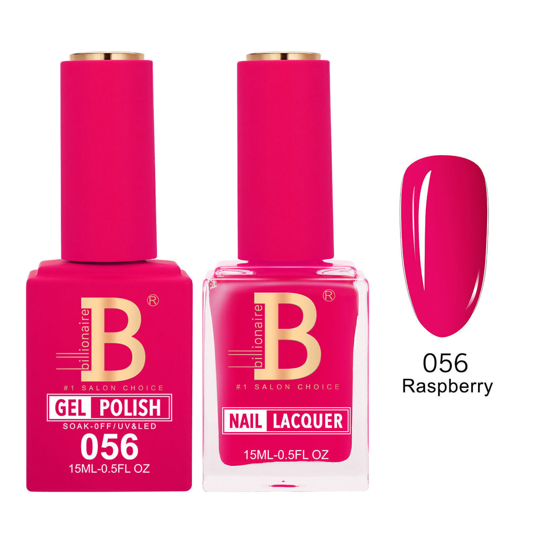 Billionaire 056 Raspberry - Imperial Collection Gel &amp; Lacquer Duo 15ml
