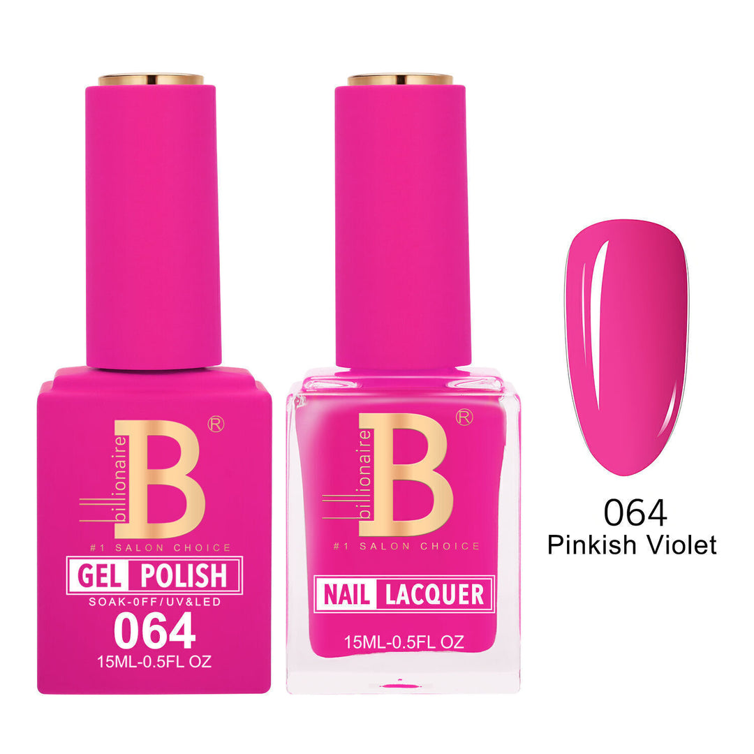Billionaire 064 Pinkish Violet - Imperial Collection Gel &amp; Lacquer Duo 15ml