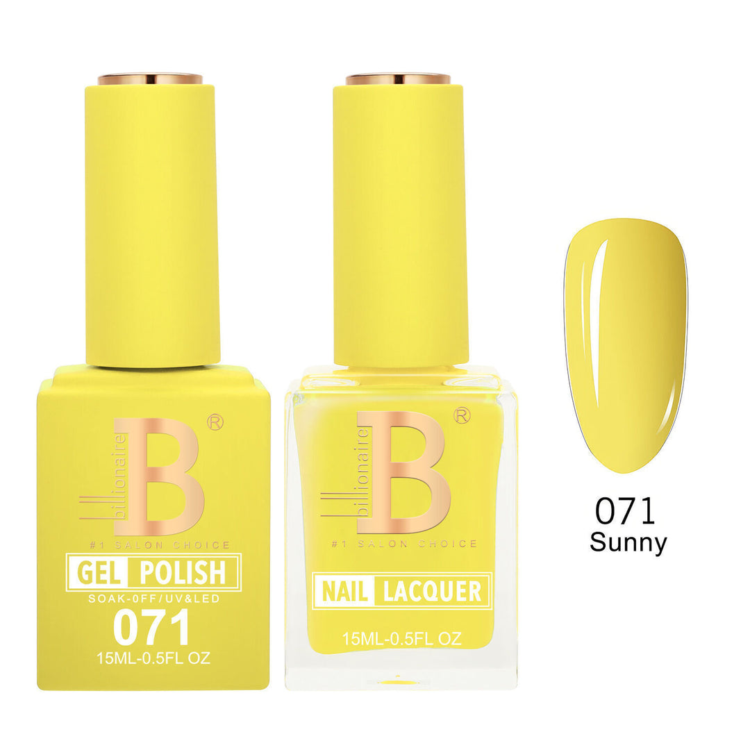 Billionaire 071 Sunny - Imperial Collection Gel &amp; Lacquer Duo 15ml