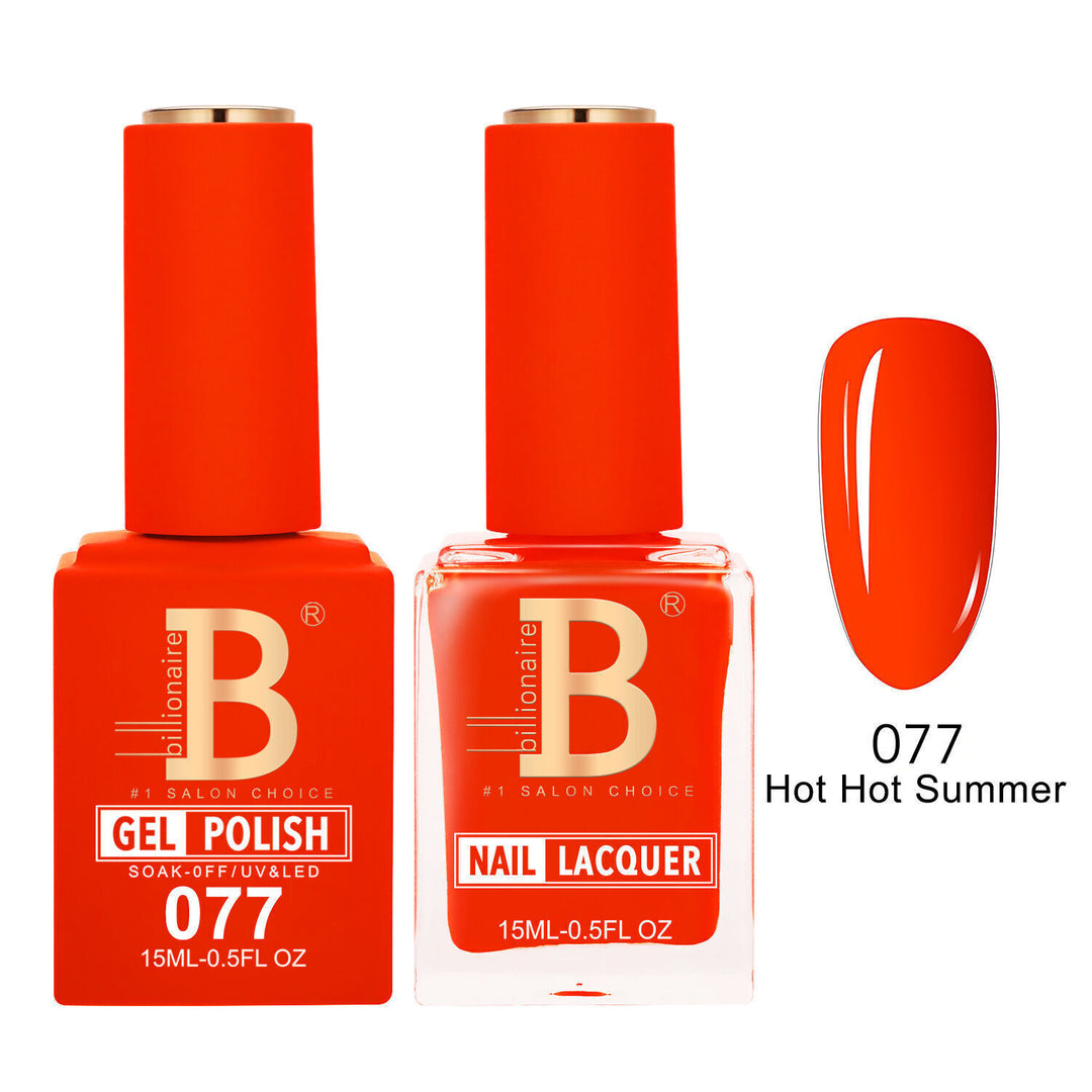 Billionaire 077 Hot Hot Summer - Imperial Collection Gel &amp; Lacquer Duo 15ml