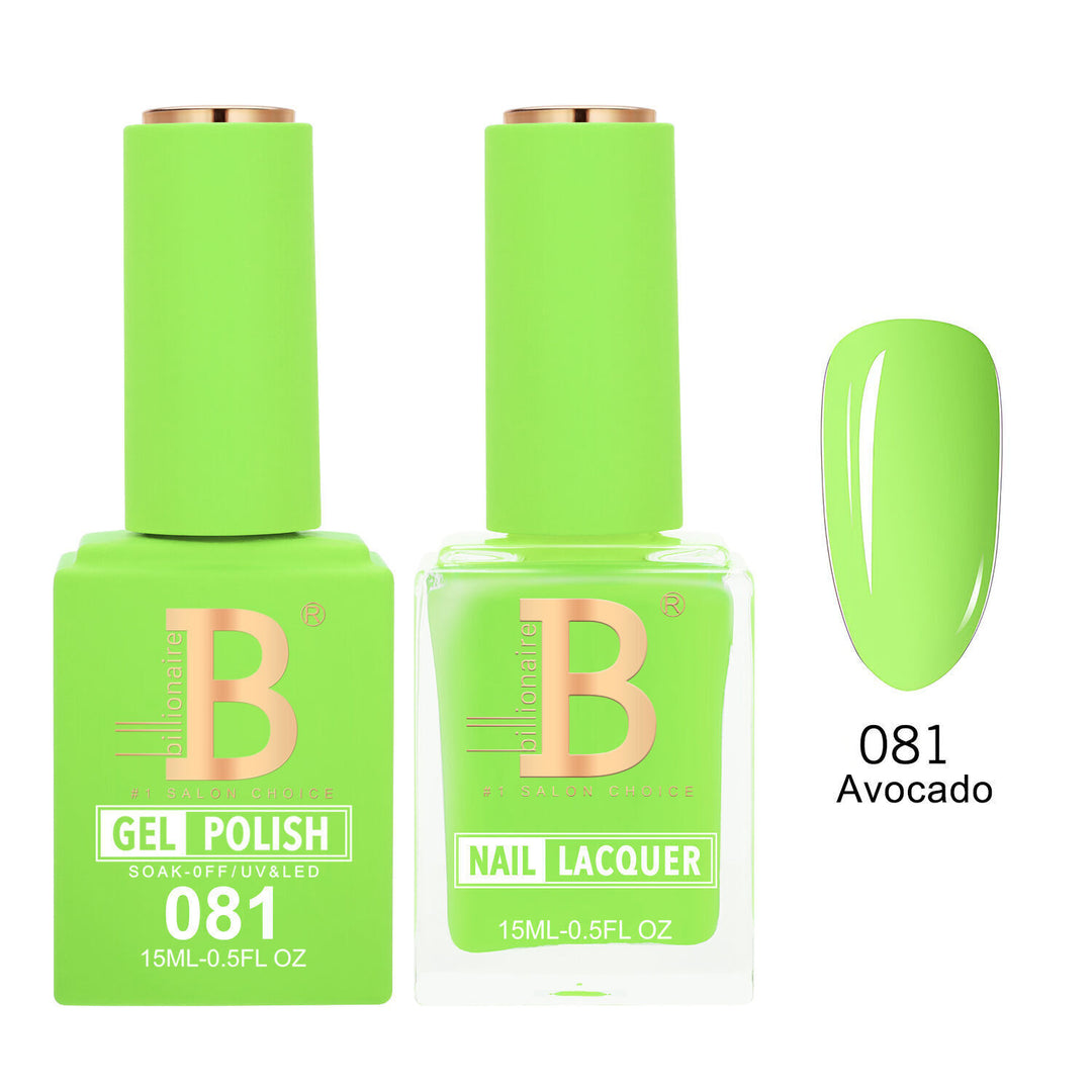 Billionaire 081 Avocado - Imperial Collection Gel &amp; Lacquer Duo 15ml