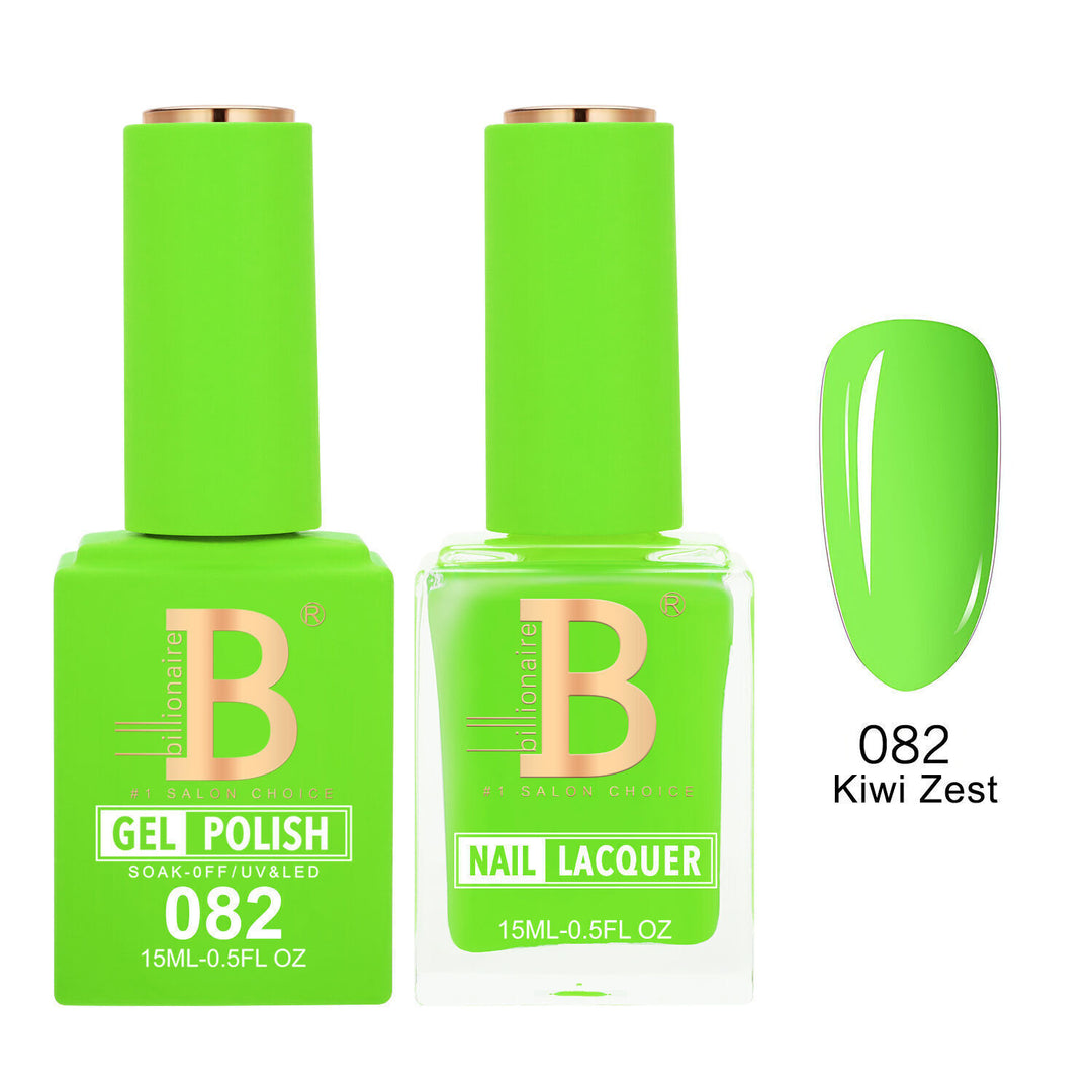 Billionaire 082 Kiwi Zest - Imperial Collection Gel &amp; Lacquer Duo 15ml