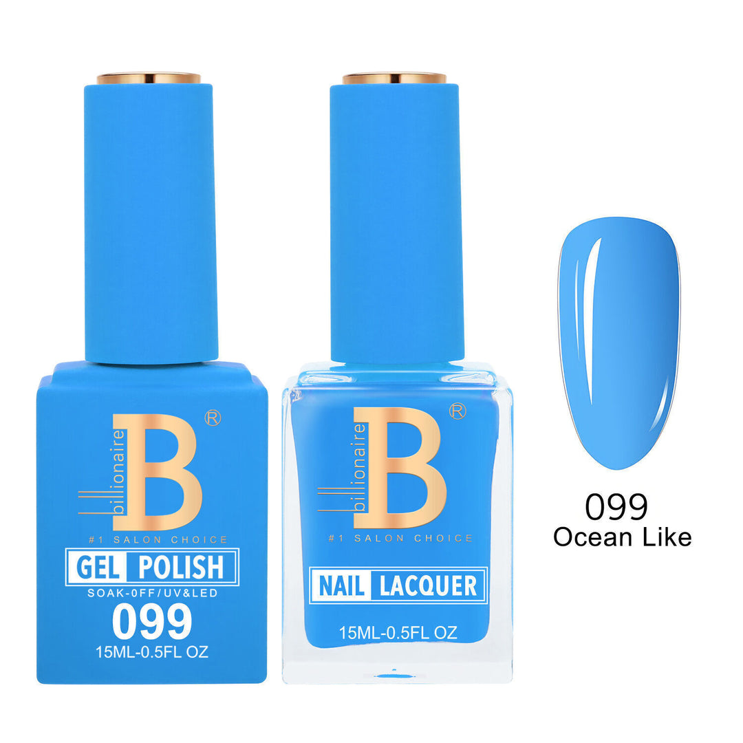 Billionaire 099 Ocean Like - Imperial Collection Gel &amp; Lacquer Duo 15ml